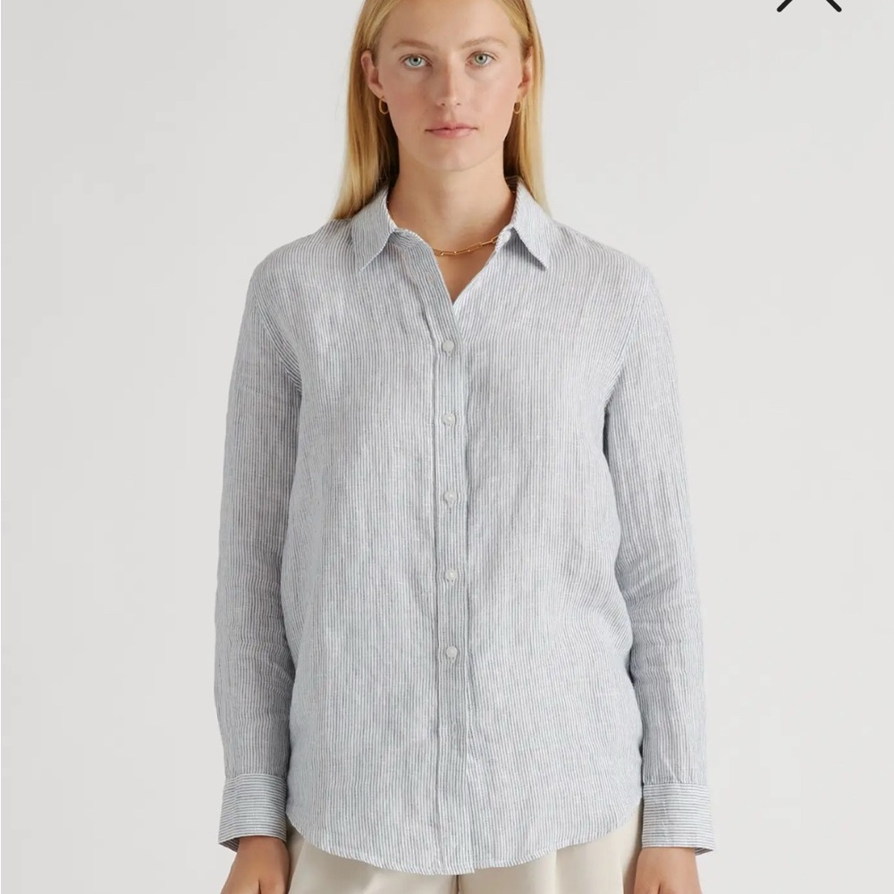 Quince 100% European Linen Long Sleeve Shirt